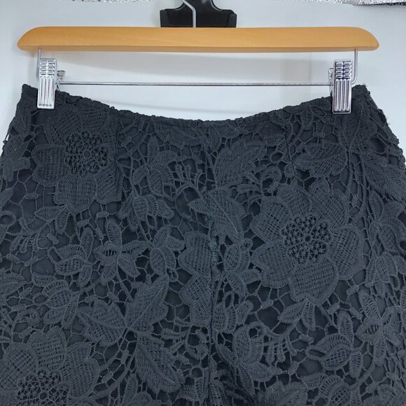 Naf Naf Black Floral Lace High Rise Short  Shorts size ~26/S - Picture 4 of 12